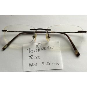 TOURNEAU T042 BROWN 51-18-140 WOMENS rimless eyeglasses frame